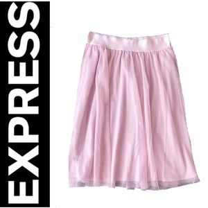 EXPRESS Pink Tulle Midi Skirt! Size S